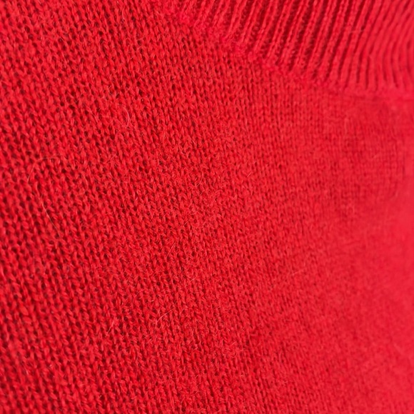 Alex Marie Cashmere turtleneck berry red size L fall Christmas business - Picture 3 of 6